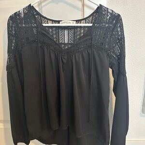 Abercrombie & Fitch Black Lace Blouse